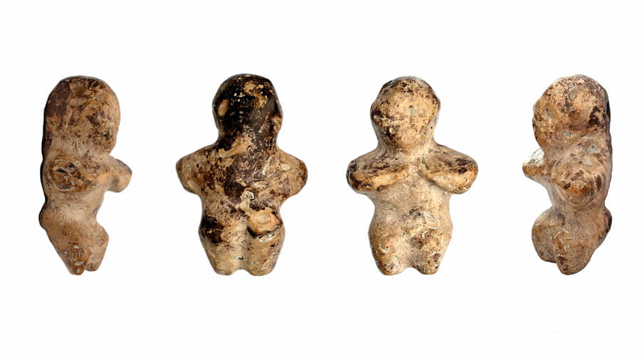 Venus figurine from multiple angles