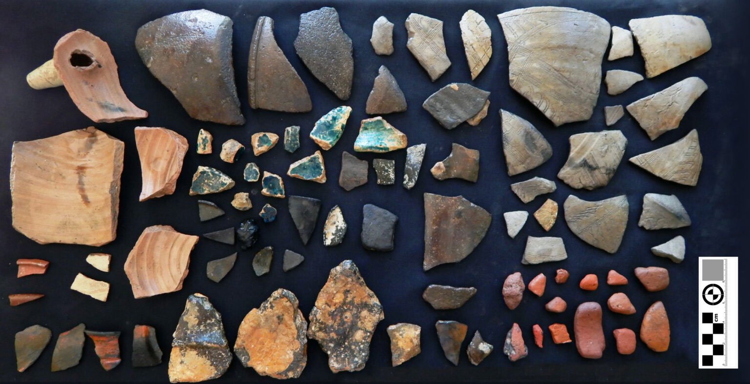 Pottery fragments recovered from the Nossa Senhora do Cabo wreck