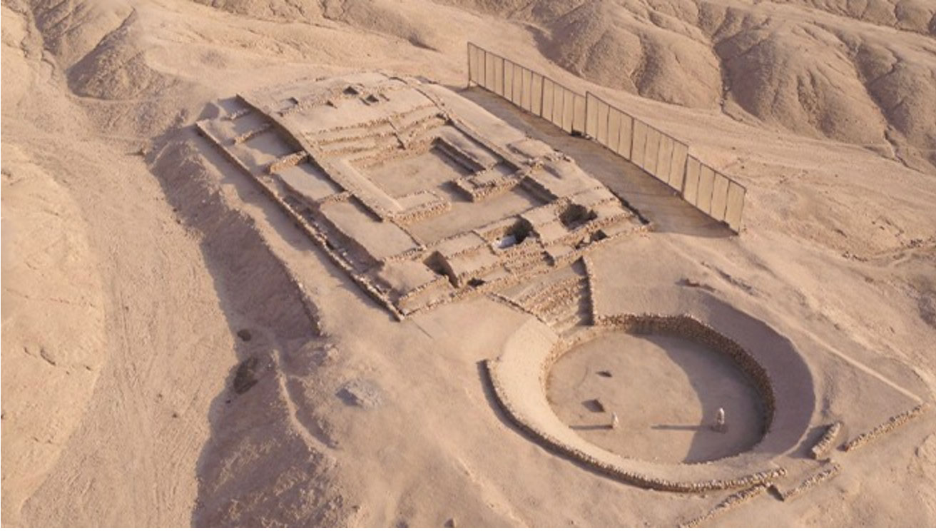 Aerial view of Penico, Peru
