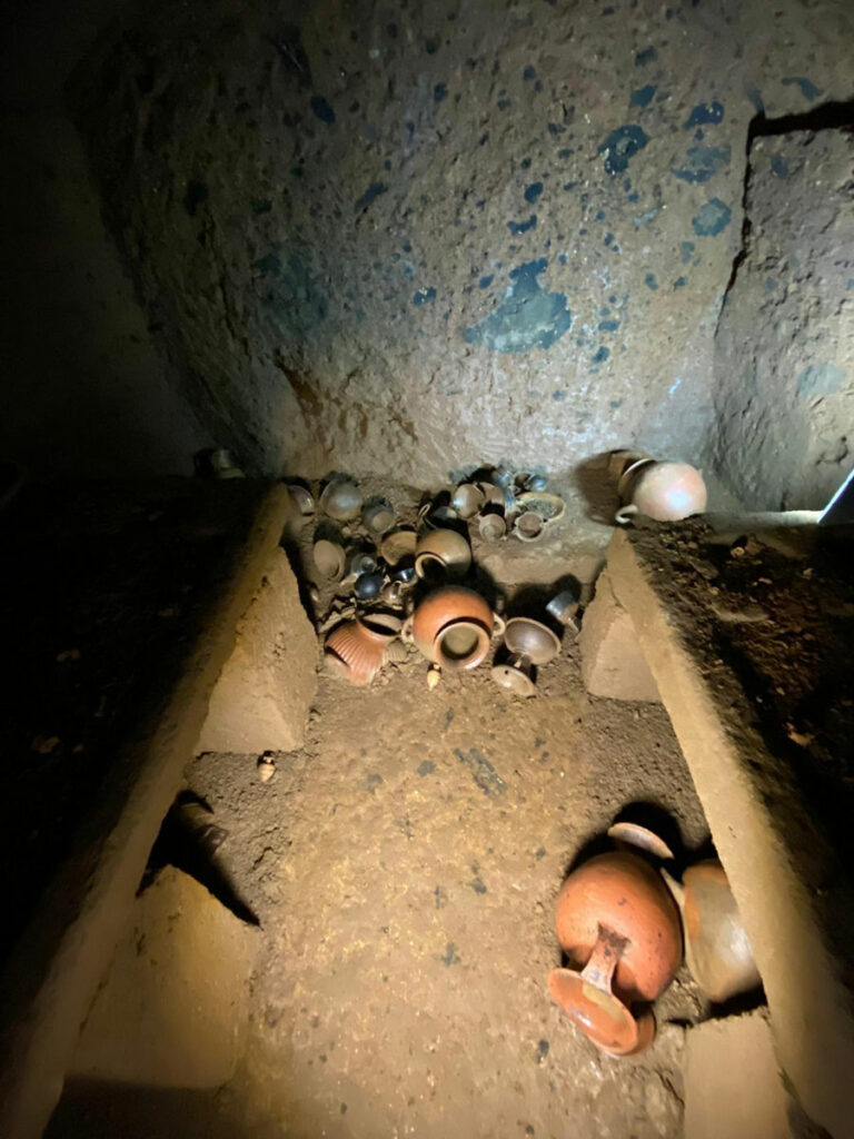 Etruscan tomb, San Giuliano, Italy