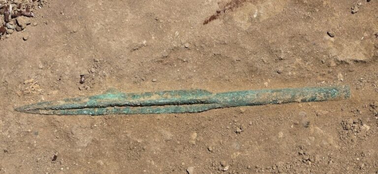 Bronze spearhead, Keshikchidagh, Azerbaijan