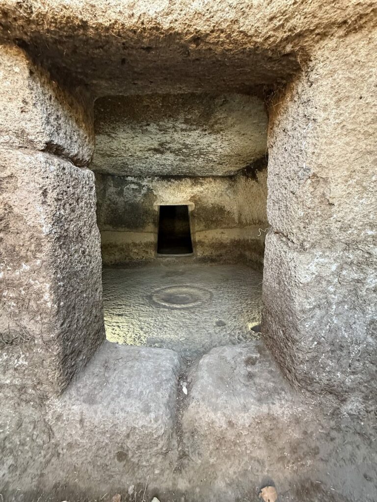 Tomb interior, Bonorva, Sardinia