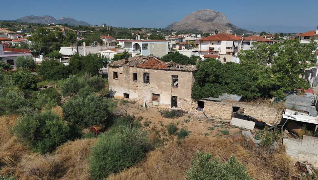 Part of one of the original houses belonging to the colony, Examilia, Greece
