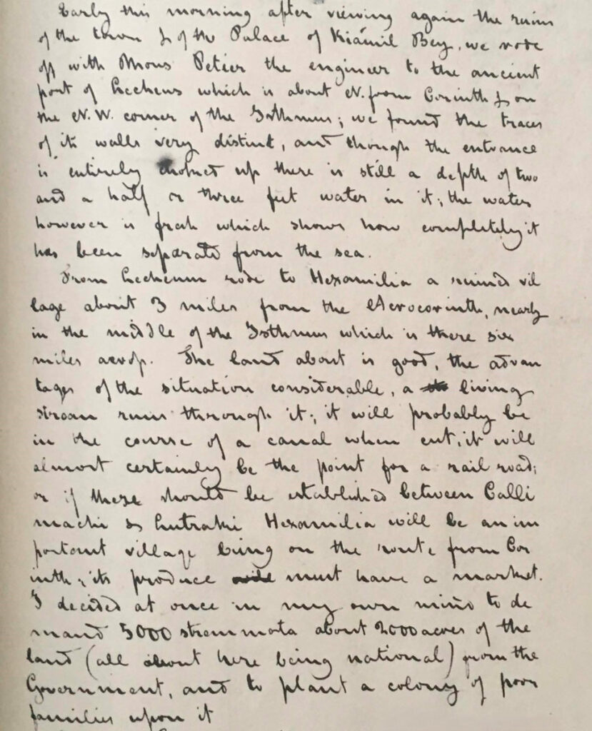 Handwritten entry from Samuel Gridley Howe’s journal dated March 13, 1829