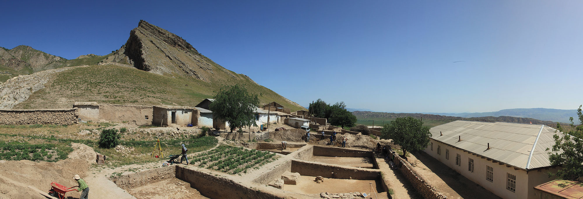 Excavations of the sanctuary in the village of Torbulok in southern