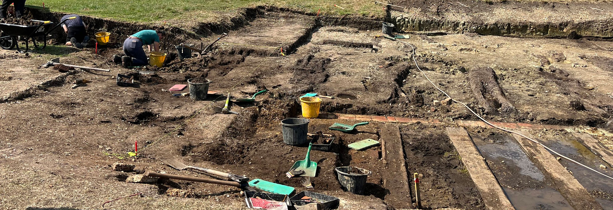 Slipway excavation, Buckler's Hard, England