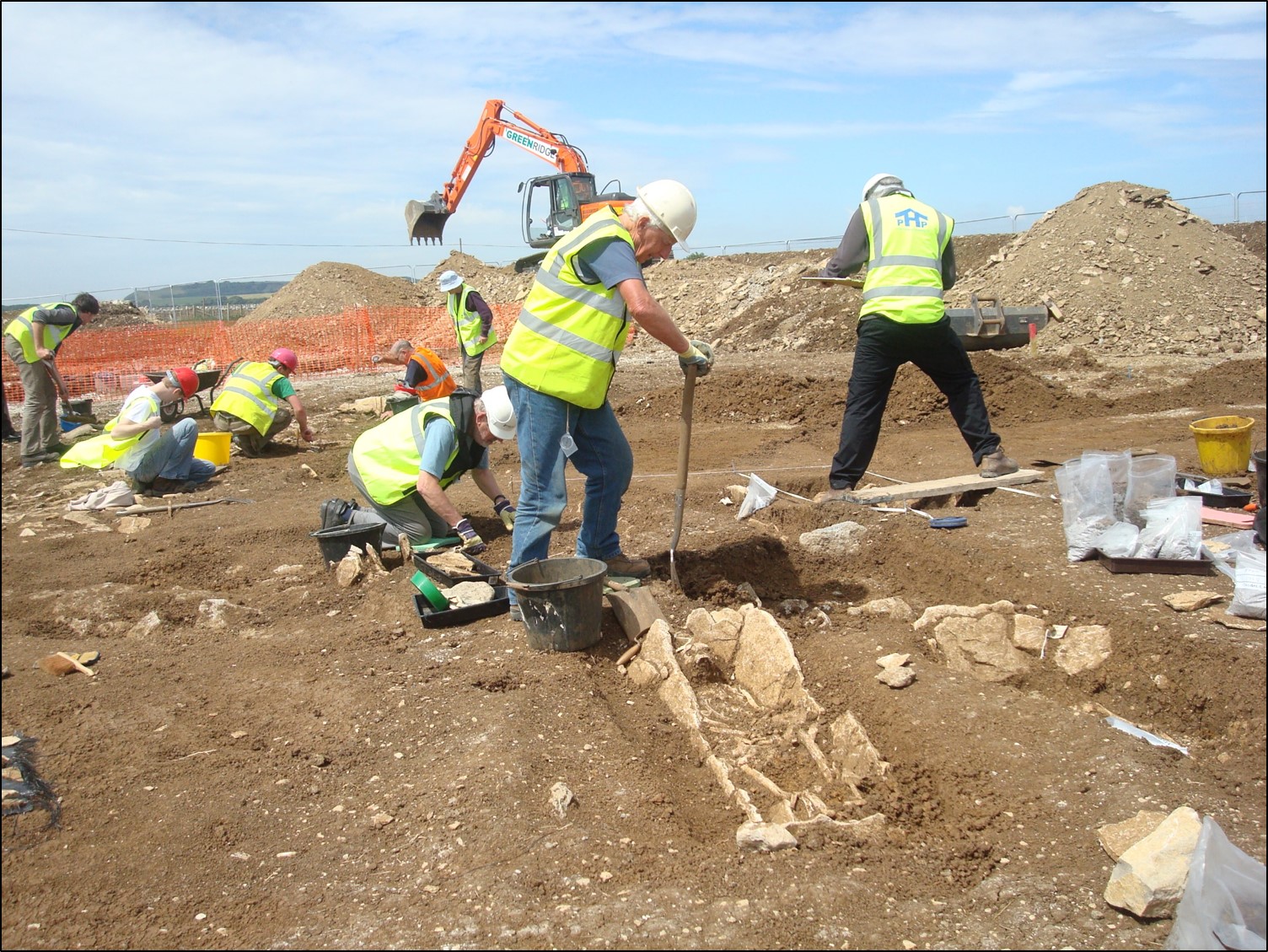 Excavations at a post-Roman cemetery in Worth Matravers, England