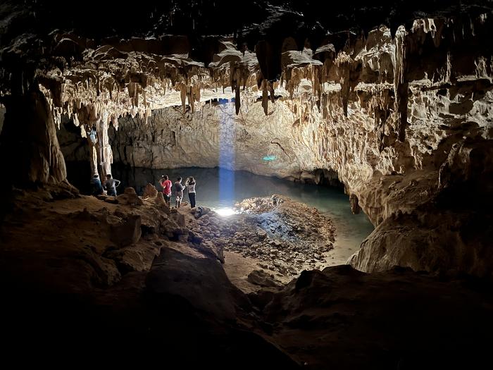 The Dome of the Cathedral, the largest chamber in Grutas Tzabnah, Yucatan, Mexico