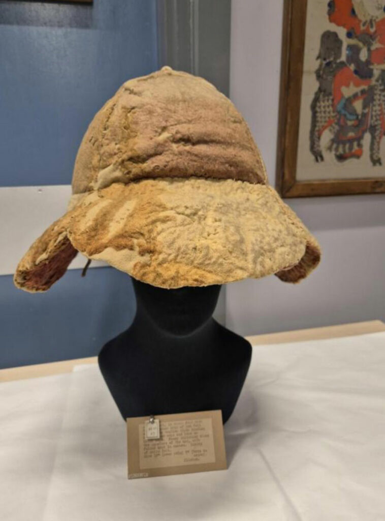 Roman sun hat after conservation