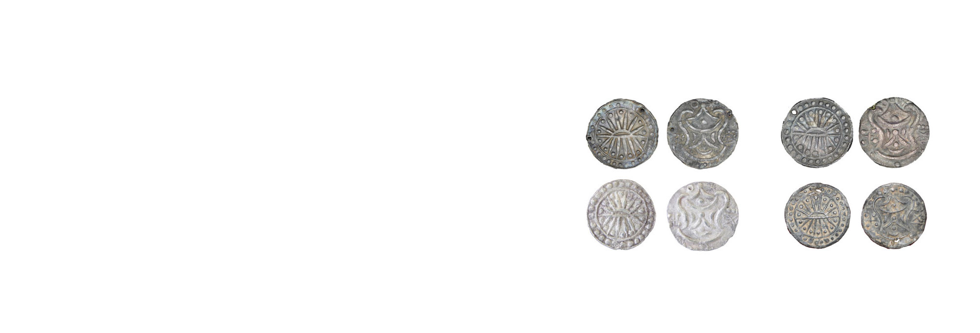 Rising Sun/Srivatsa Coins from Mekong Delta Region