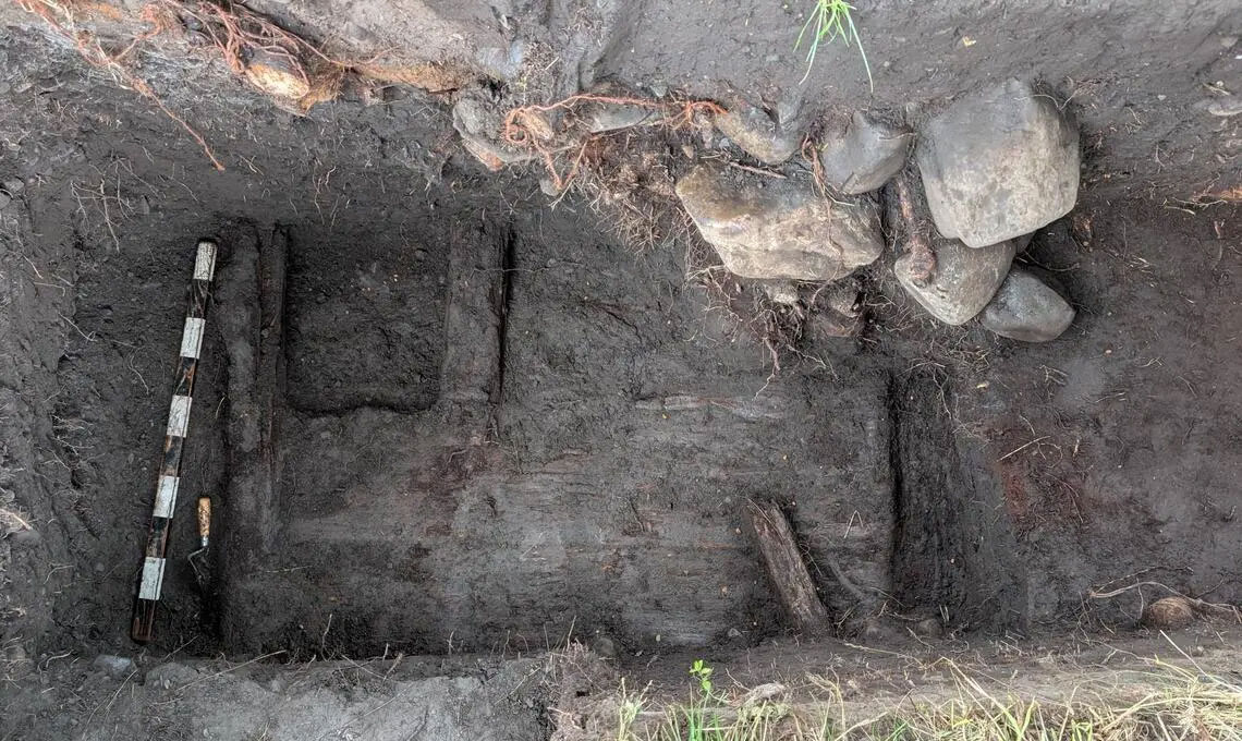 Floorboards and cellar of John Ware's home, Canada