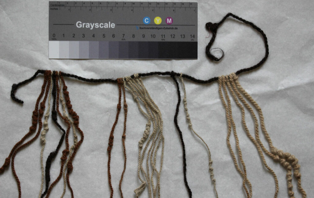 Primary cord and pendants of khipu KH0631, University of St. Andrews