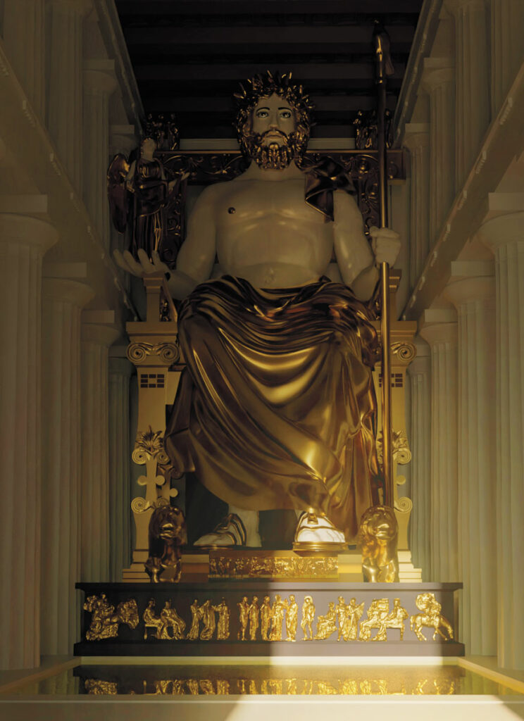 Digital model of the Statue of Zeus