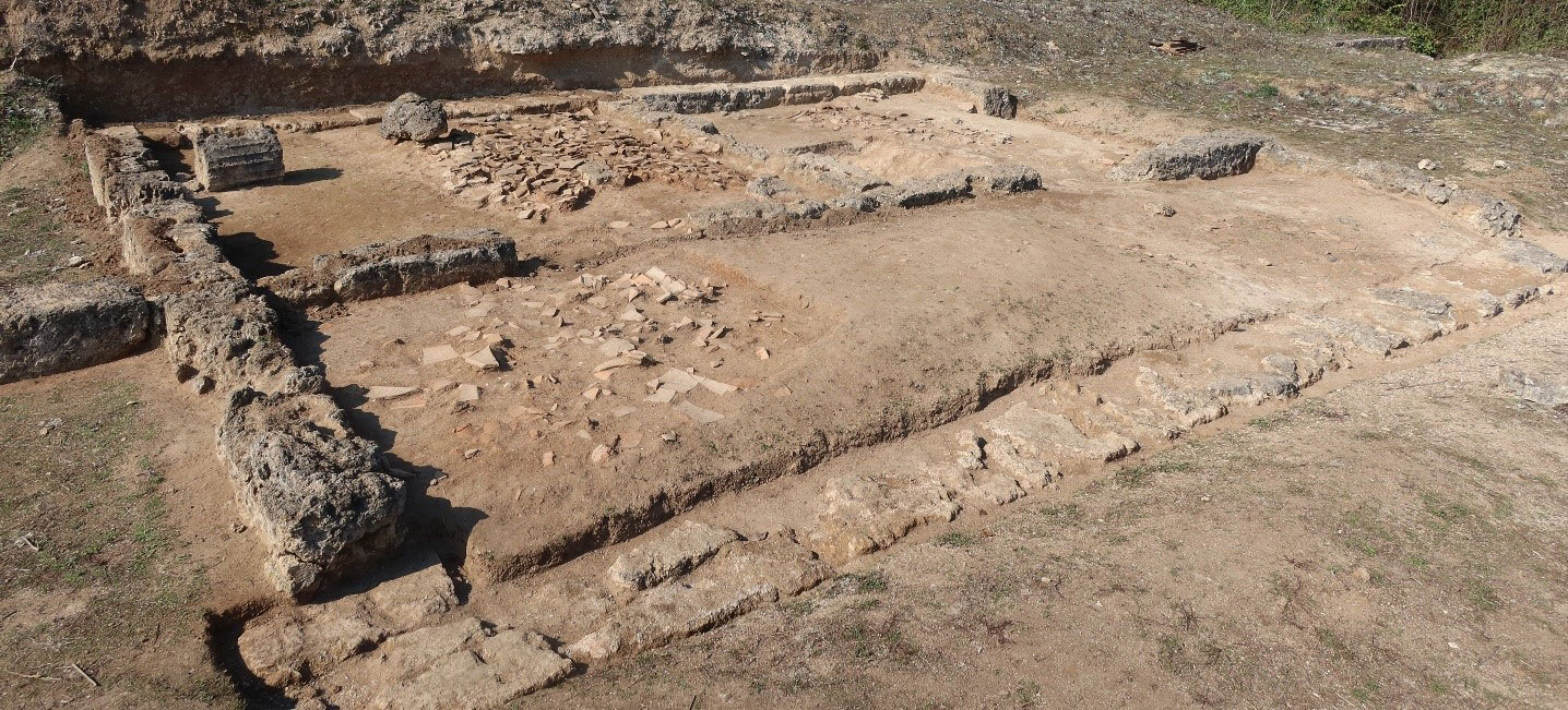 Excavation of palaestra, Mieza, Greece