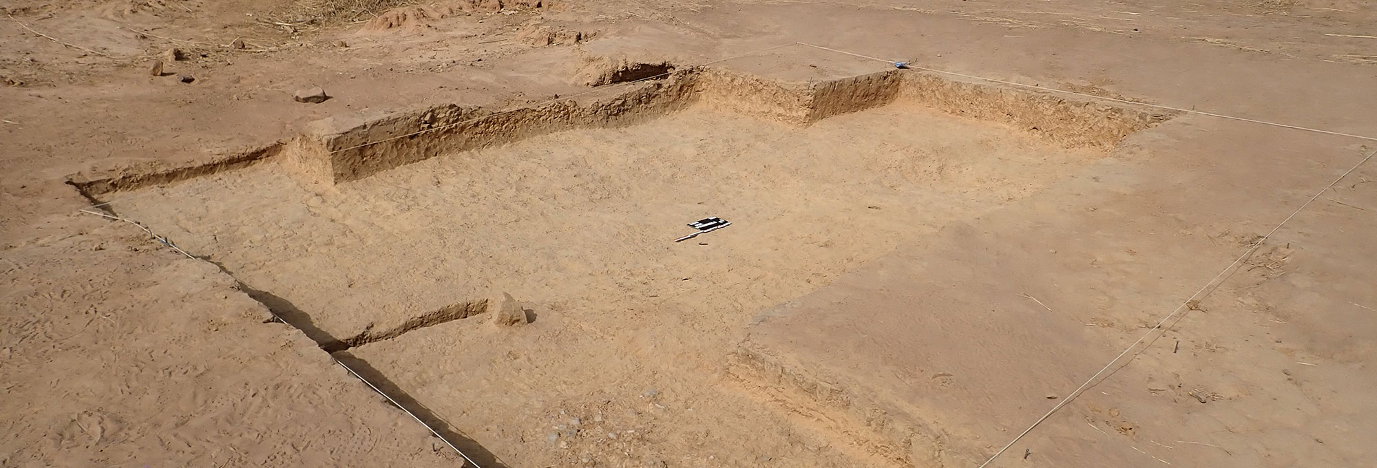 Trench excavated at Ravin Blanc X in eastern Senegal's Falémé Valley