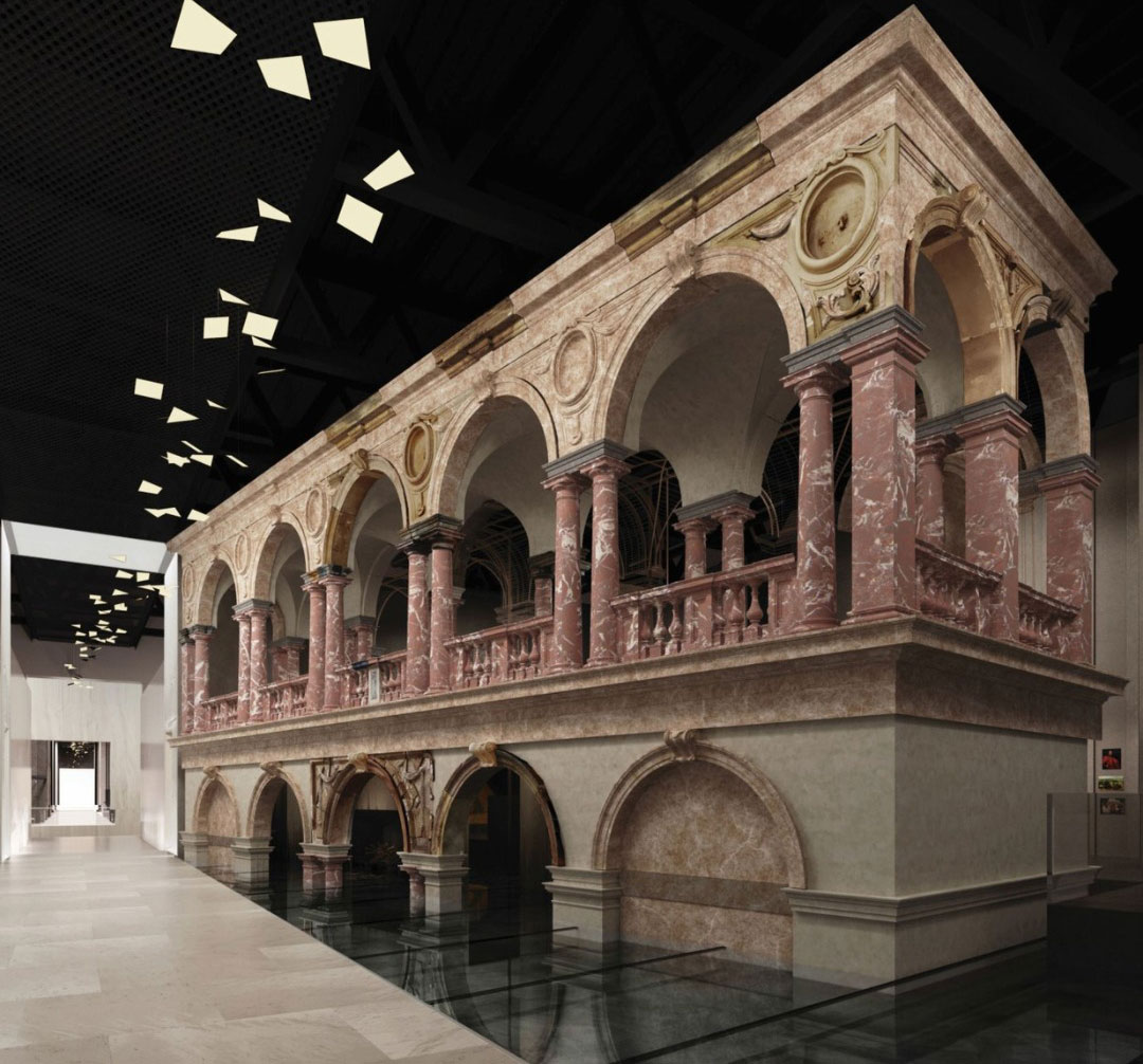 Reconstruction of the Villa Regia in the Polish History Museum, Warsaw, Poland