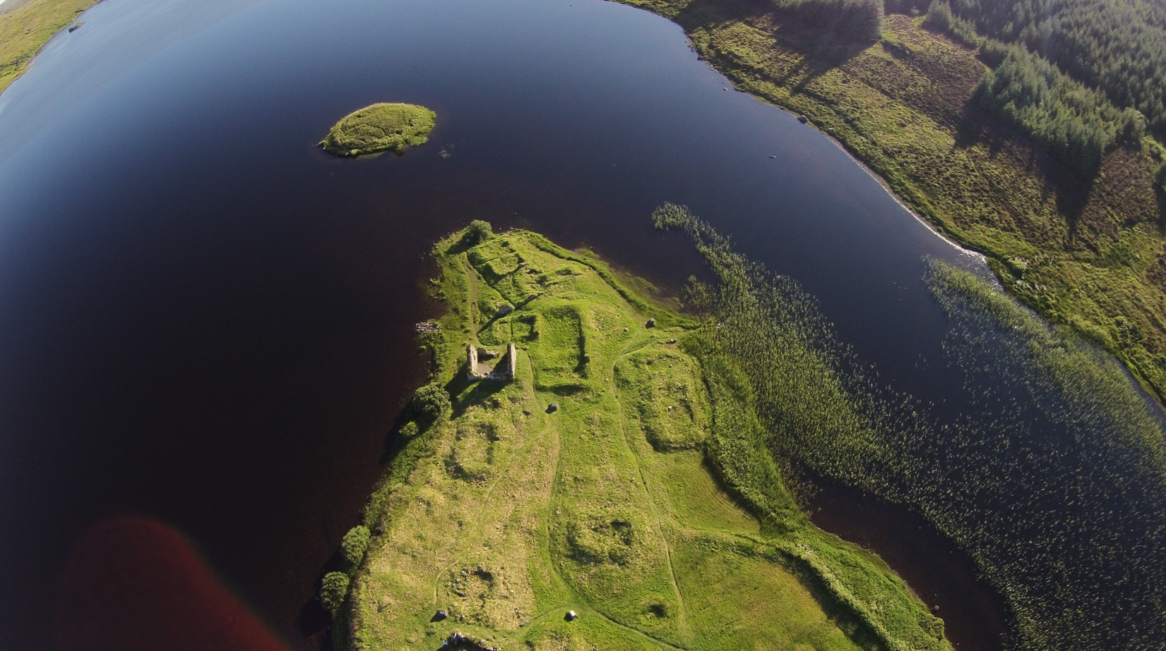 Drone photo of Finlaggan, Islay, Scotland
