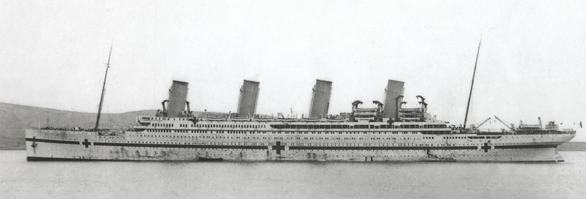 Archival photo of HMHS Britannic