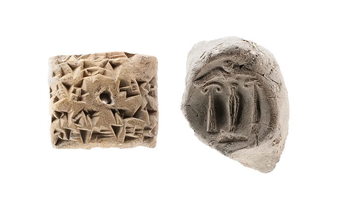Cuneiform tablet and seal impression