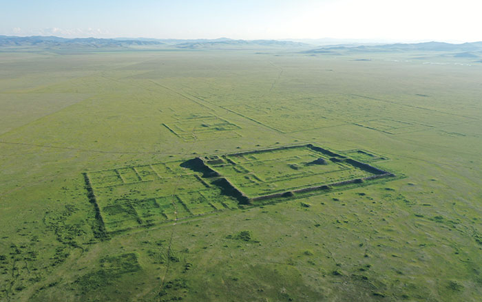 View of Karabalgasun, Mongolia, landscape