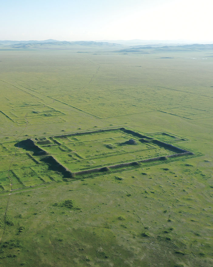 View of Karabalgasun, Mongolia, landscape