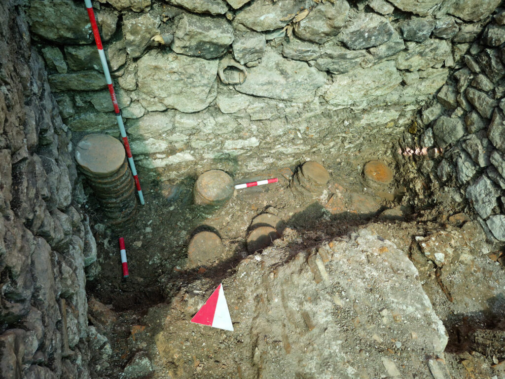 Excavation of bathhouse heating system, Olympos, Turkey