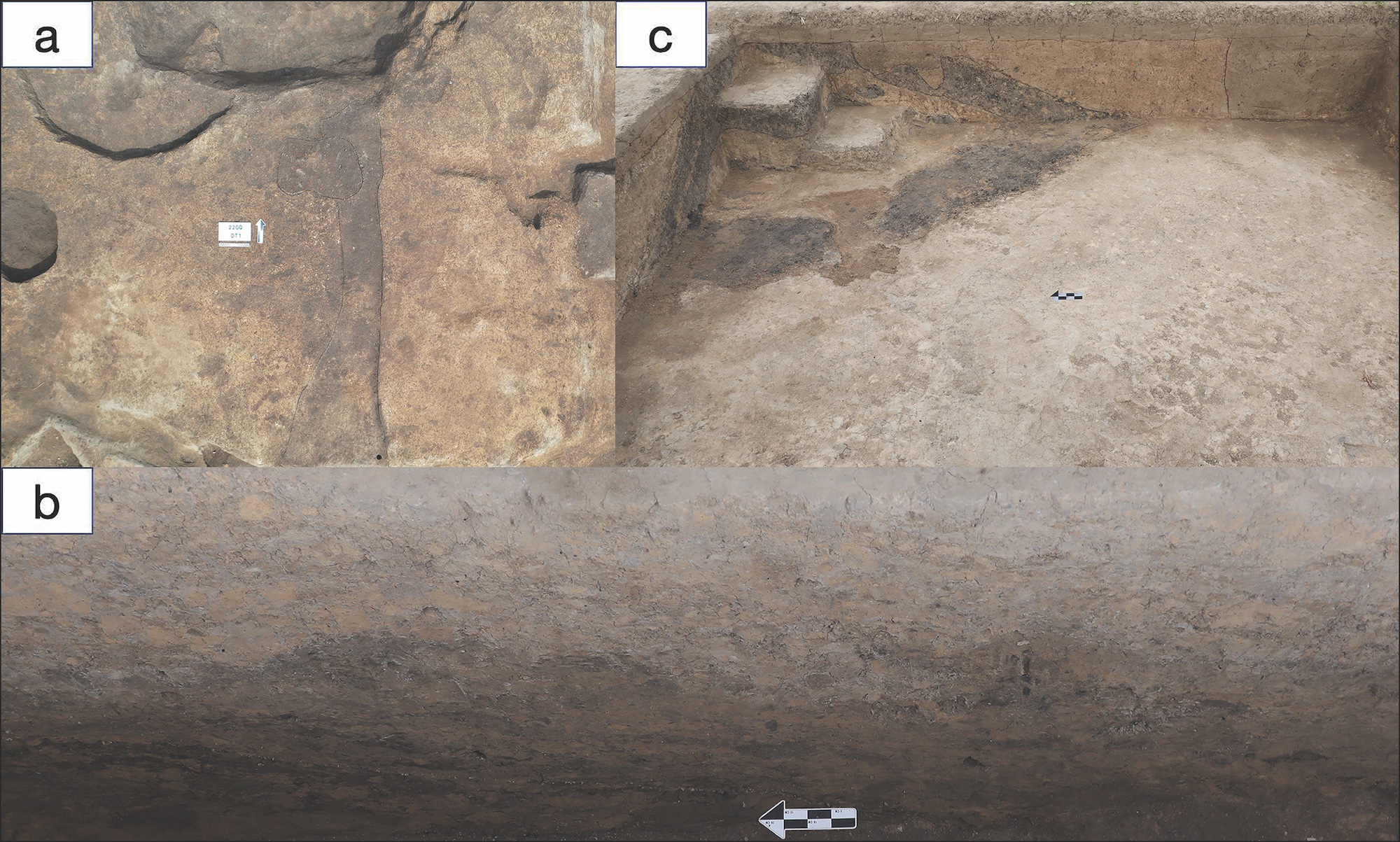 Three ritual platforms at the site of Qianzhongzitou, Shandong, China