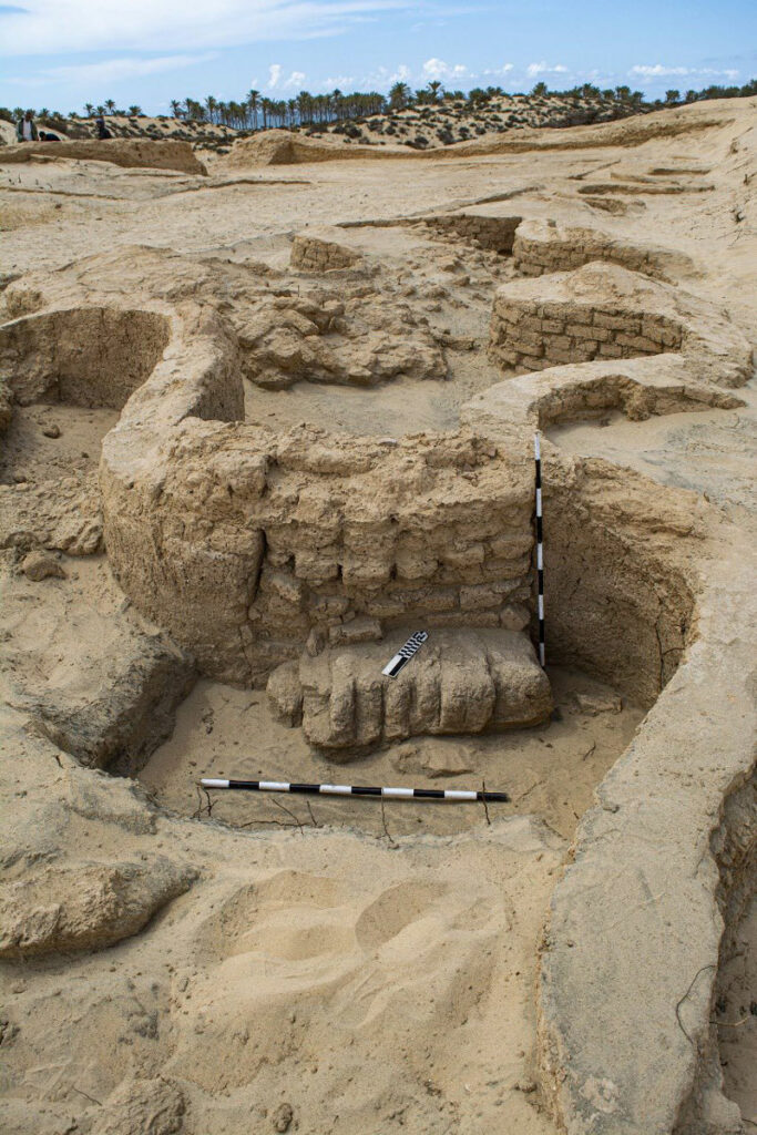 Section of fortress walls, Tell el-Kharouba, Egypt