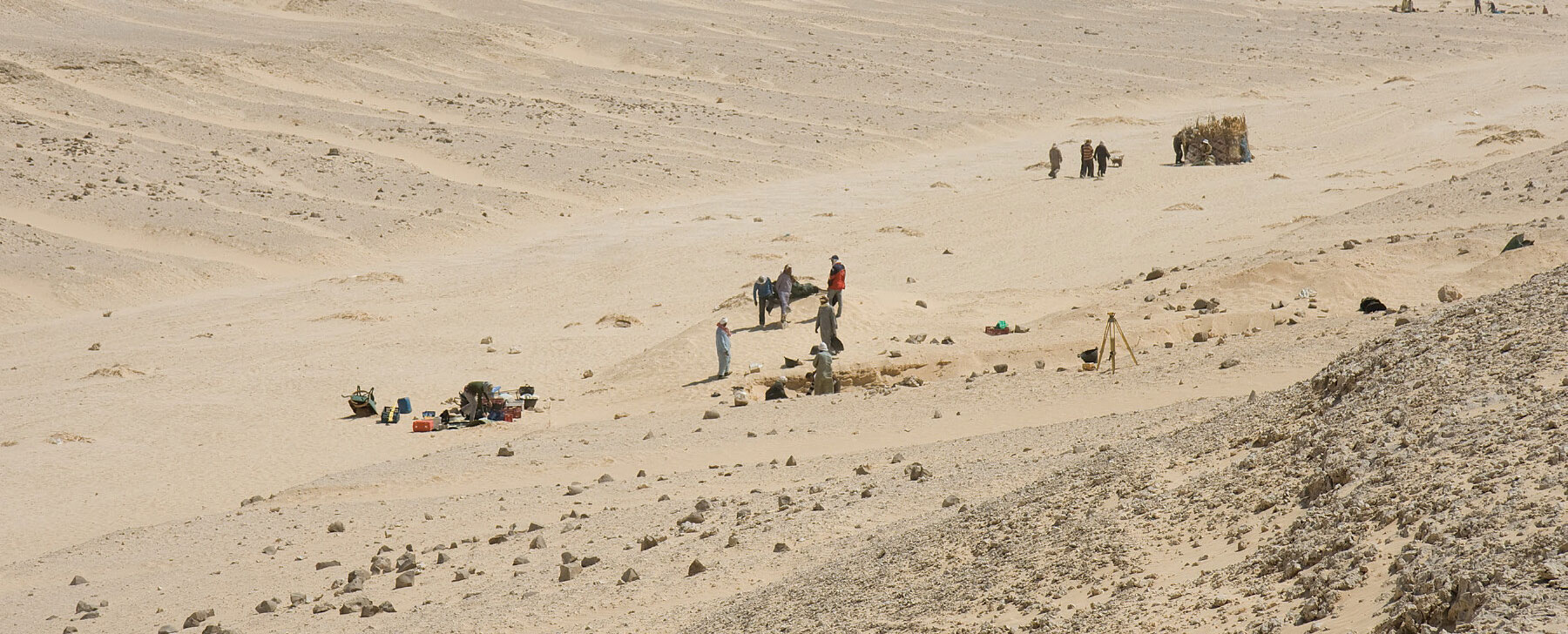 Amarna excavations at the South Tombs Cemetery in 2010