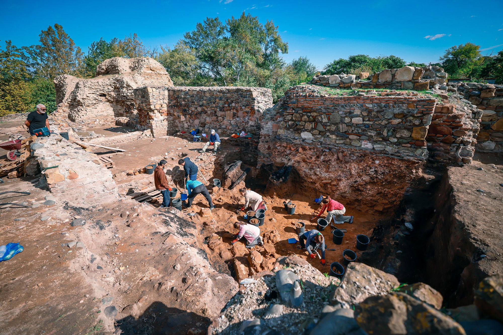 Excavation of Rustavi Palace, Rustavi, Georgia
