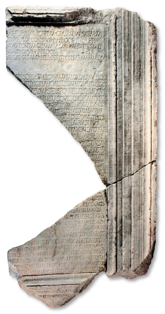 The inscribed preamble of the Edict of Maximum Prices