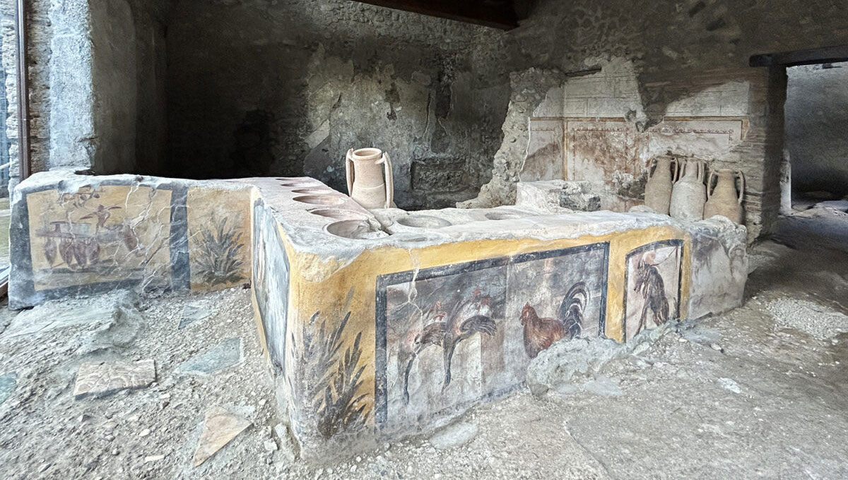 Snack bar in Regio V, Pompeii, Italy