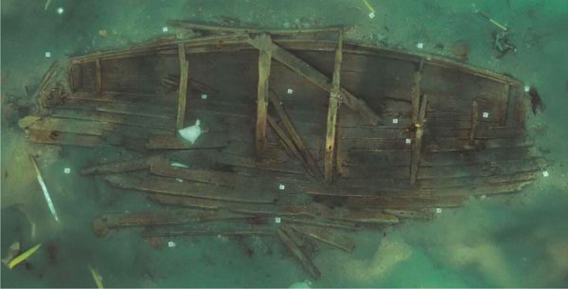 Hull of Mado 4 shipwreck