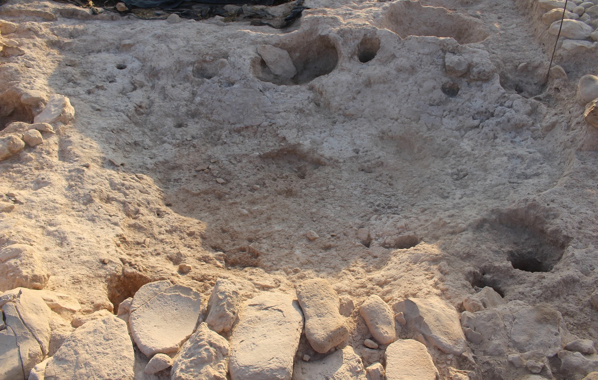 Oven after excavation, Kissonerga-Skalia, Cyprus