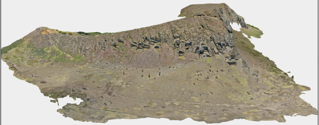 3D model of Rano Raraku quarry on Easter Island