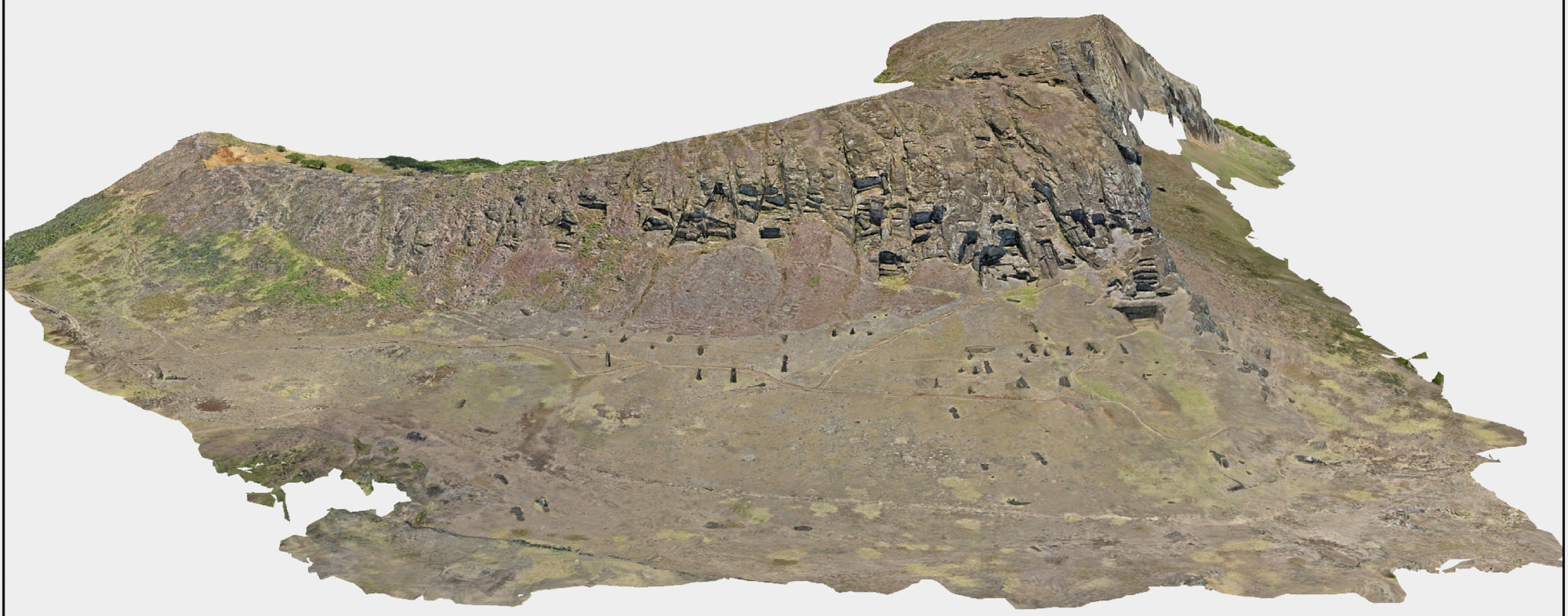 3D model of Rano Raraku quarry on Easter Island