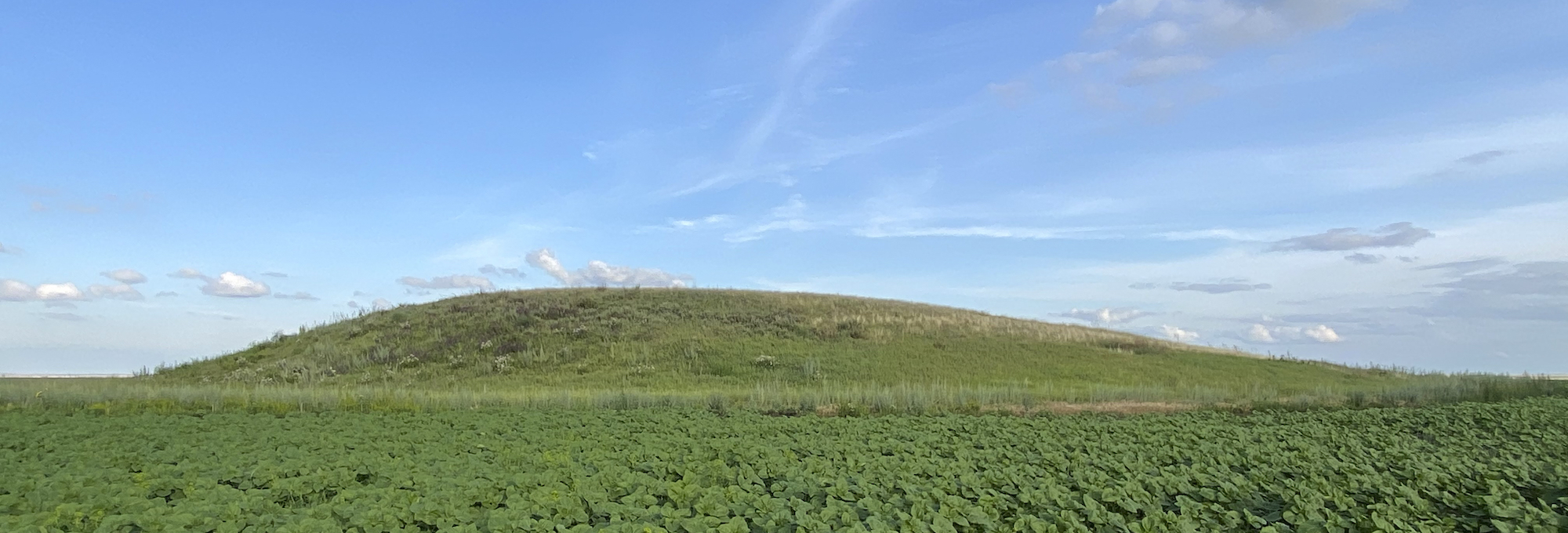 Kurgan at Vysokaya Mogila, Orenburg, Russia