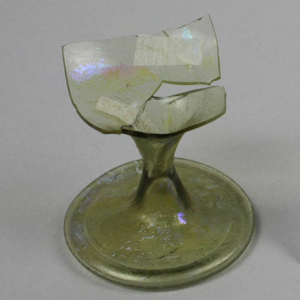 Early medieval glass chalice