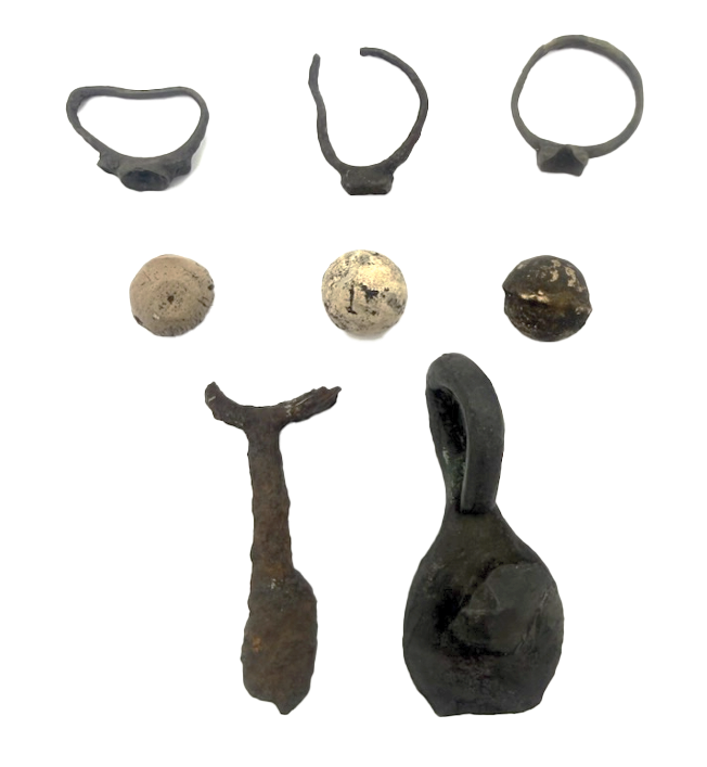 Artifacts recovered from Nuestra Señora del Espíritu Santo Mission in Jackson County, Texas