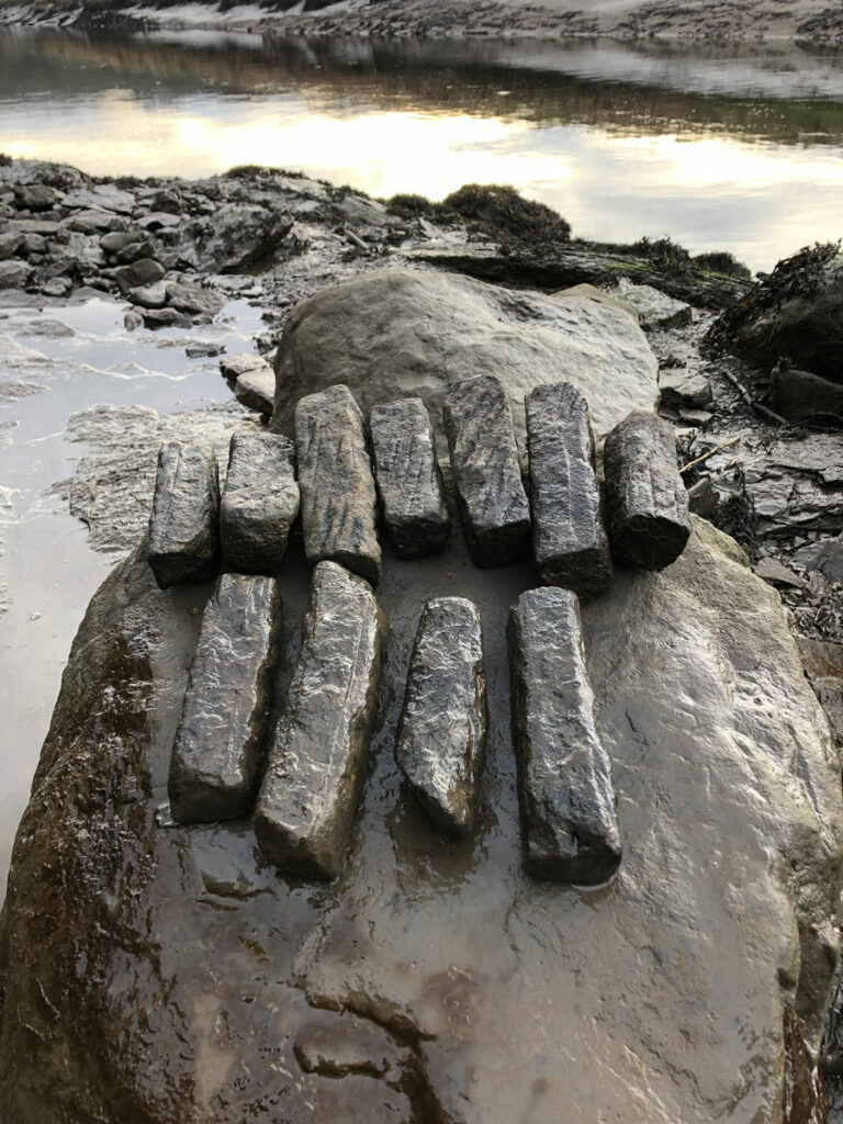 Bar-shaped whetstones found on the north foreshore of the River Wear, Offerton, England