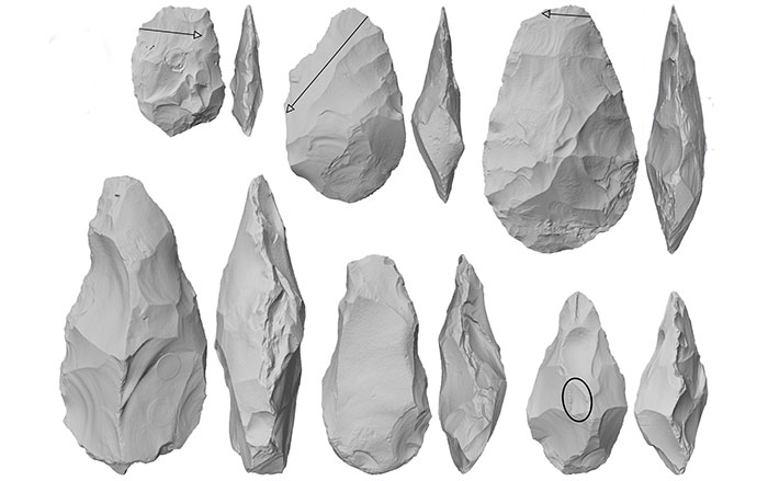3D scans of handaxes from Britain