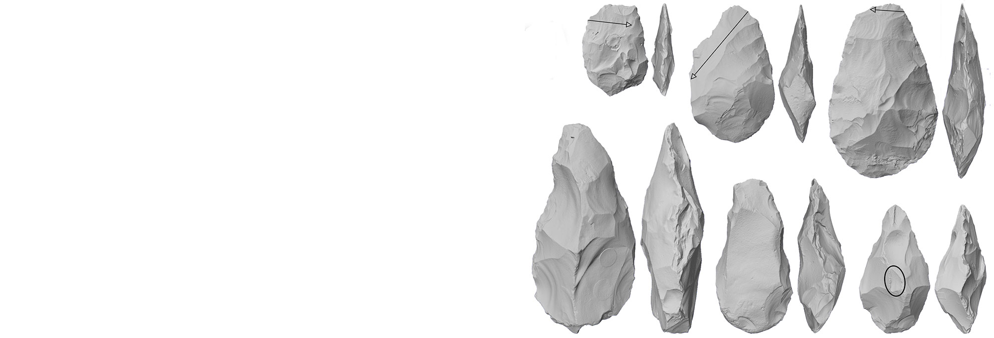 3D scans of handaxes from Britain