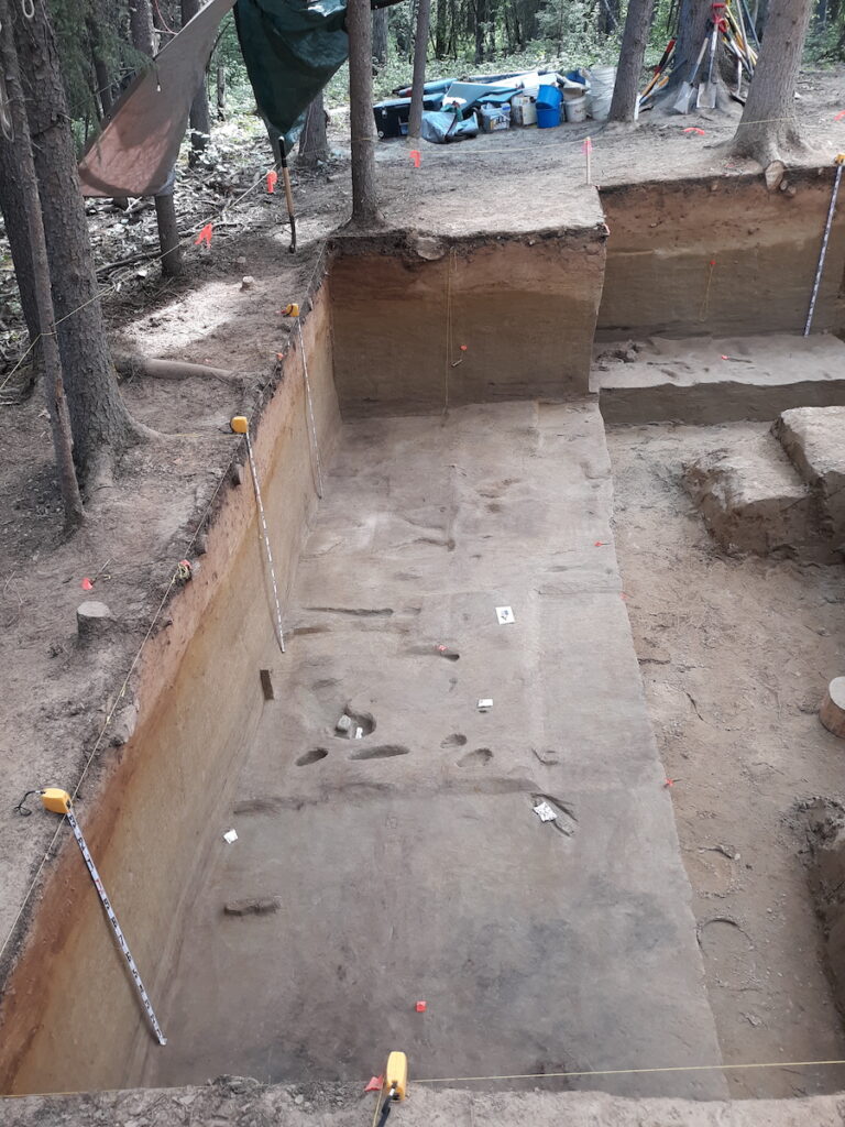 Excavations at the Holzman site in 2019 exposed a surface dating to 13,700 years ago.