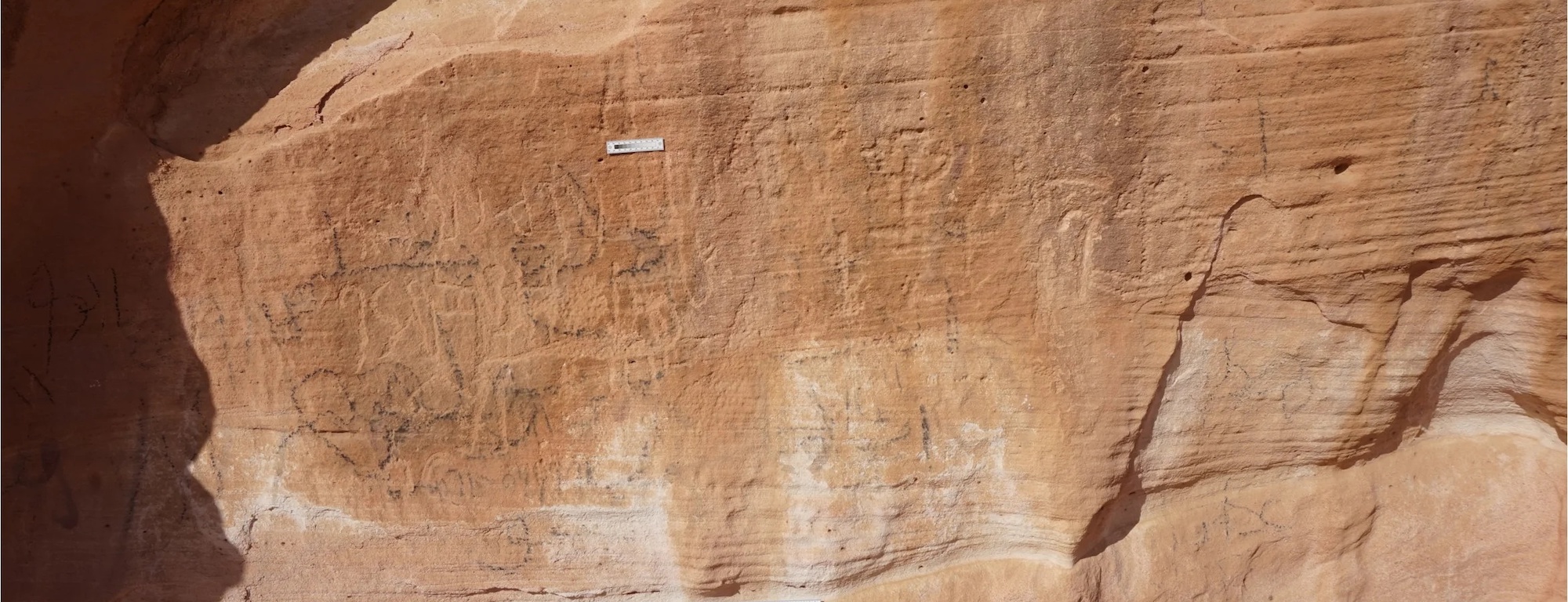 Inscription on rock face, Wadi Khamila, Egypt