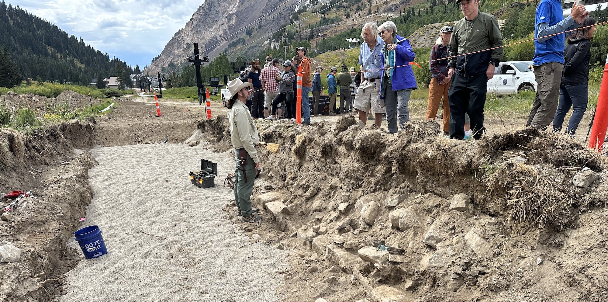Excavation in Alta Ski Area, Utah