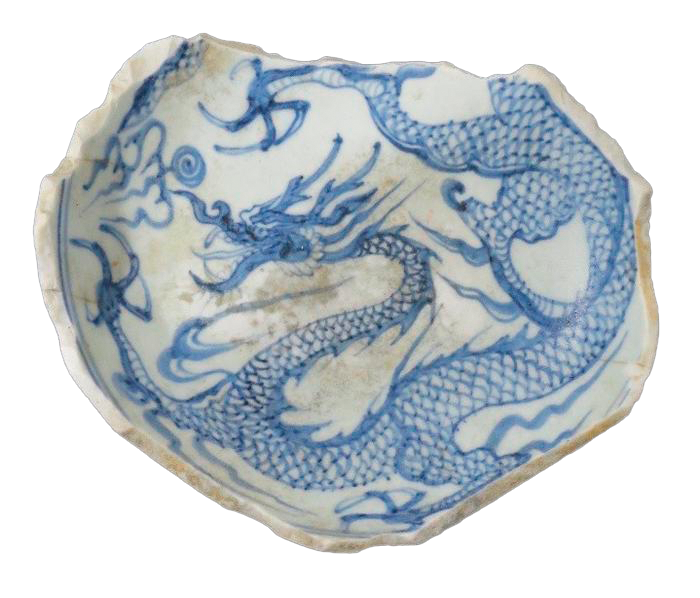 Blue-and-white Chinese porcelain bowl