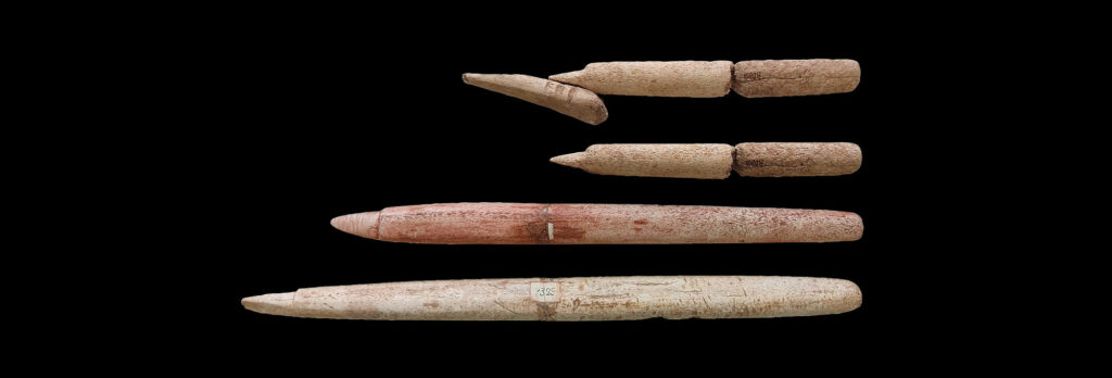 Whale bone harpoons