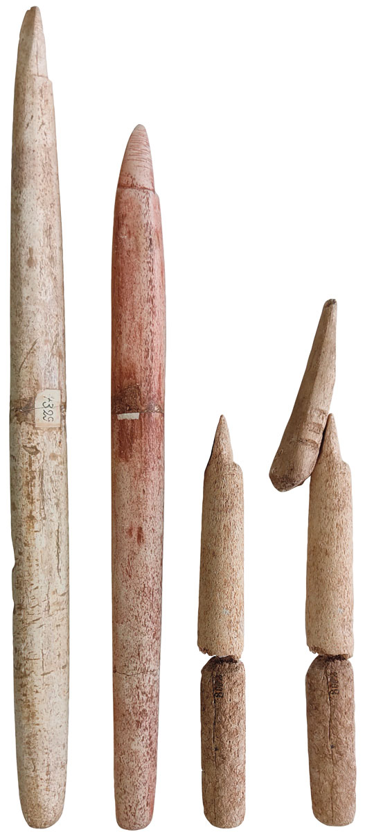 Harpoons made of whale bone