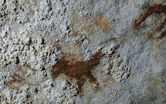 Hand stencil, Metanduno Cave, Indonesia