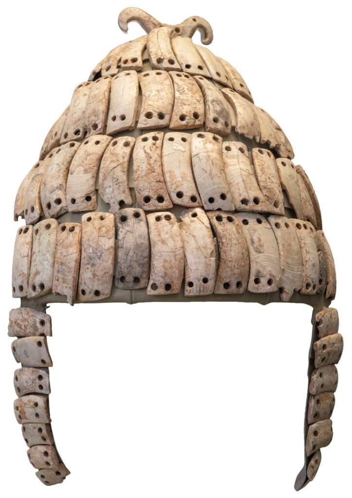 Bronze Age boar-tusk helmet found in Mycenae, Greece